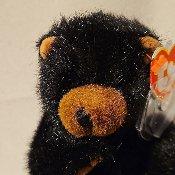 Attic treasure beanie baby, with tag 3rd edition. Ivan Black bear - Picture 5 of 8